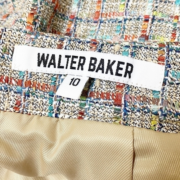 Walter Baker Serena Tweed Shorts 10 NWOT new multicolor high rise waist spring - Picture 7 of 13